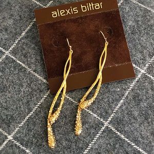 Alexis Bittar Gold Crystal Dusted Twists